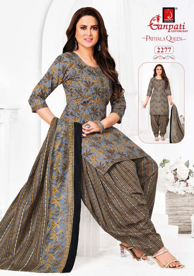 Patiyala Queen Vol 11 By Ganpati Cotton Kurti With Bottom Dupatta Suppliers In India